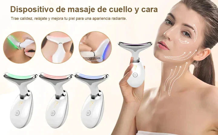 MASAJEADOR FACIAL CON LUZ LED